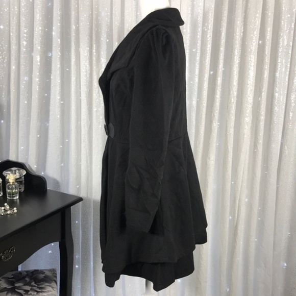 Noble Style Worsted Turn-Down Collar Coat - Picture 4 of 7